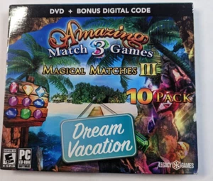 Legacy Amazing Match 3 Games: Magical Matches 3  Dream Vacation - 10 Pack - READ - Picture 1 of 2