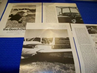 BEECH DEBONAIR C33 "PILOT REPORT"..PHOTOS/HISTORY/COCKPIT/SPECS/COST (47PP) - Image 1 of 4