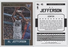 2015-16 Panini NBA Hoops Gold Al Jefferson #45