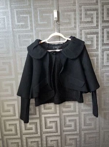 GIACCA NINE WEST MAGLIA 100% LANA NERA TAGLIA PS usata - Foto 1 di 3