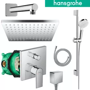 Hansgrohe Unterputz Duscharmatur Regendusche Vernis Shape Kopfbrause Set Ibox - Bild 1 von 16
