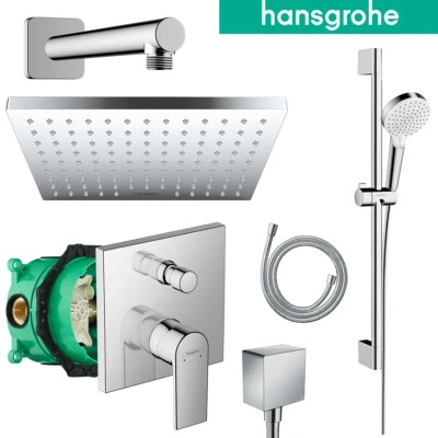 Hansgrohe Unterputz Duscharmatur Regendusche Vernis Shape Kopfbrause Set Ibox - Bild 1 von 4