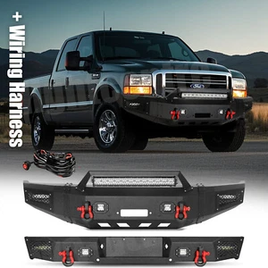 Aaiwa For 2005-2007 Ford F250 F350 Steel Front and Rear Bumper with D-Rings - Picture 1 of 12