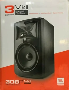 JBL - 308P MkII - 8-Inch 2-Way Powered Monitor Speaker - Matte Black - SINGLE - Picture 1 of 4