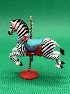 1989 "Carousel Zebra" Hallmark Artist's Favorite Ornament | NOS - Picture 1 of 4