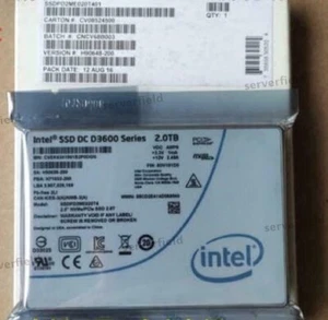 Intel 2TB SSD D3600 Series DC NVME U.2 2.5" SSDPD2ME020T4 Solid State Drive AMPS - Afbeelding 1 van 1