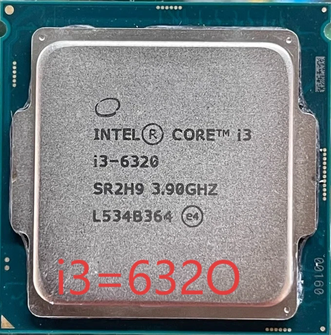Used Intel Core i3-6320 3.9GHz SR2H9 Dual-Core 4MB LGA1151 CPU Processor - Image 1 of 1