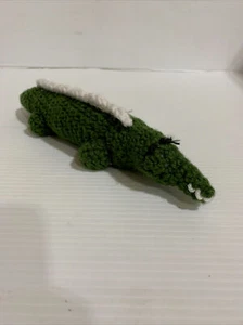 Vintage Crochet Alligator Plush 12” Homemade - Picture 1 of 5