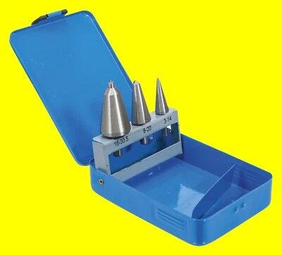 BGS 1998 3tlg HSS Schälbohrer Konusbohrer Kegelbohrer + Metallkasten Ø3-30,5mm