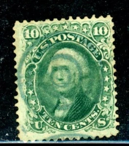US Scott # 68 - Used - Nice Centering - Blue Target Cancel - CV=$60.00 (29-C251) - Picture 1 of 2