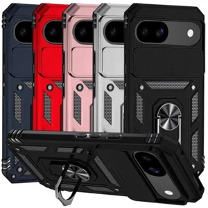 For Google Pixel 9A Phone Case Magnetic Ring Stand Camera Lens Protector Cover - Picture 1 of 20