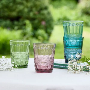 Tumbler Drinking Glass Drink Water Juice 200ml Everyday Use Set of 2 4 6 - Picture 1 of 22