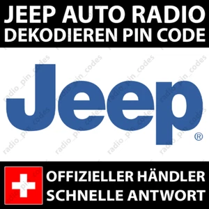 JEEP RADIO DEKODIEREN PIN CODE COMPASS RENEGADE VP2 UCONNECT 5.0 7.0 8.4 12.0 - Bild 1 von 12