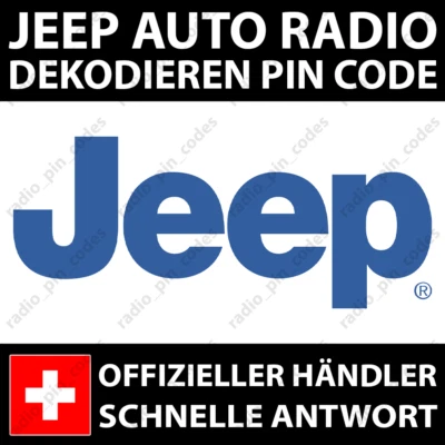 JEEP RADIO DEKODIEREN PIN CODE COMPASS RENEGADE VP2 UCONNECT 5.0 7.0 8.4 12.0 - Bild 1 von 4