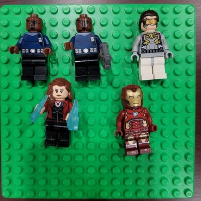 Lego Marvel Super Heroes Minifigures Lot  Scarlet Witch Ironman Hdrya Nick Furry - Image 1 of 4