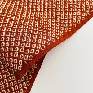 Yam #B 13,5x62 lang Vintage Shibori Tie Dyed Seide japanischer Kimono Stoff SE55 - Bild 1 von 8