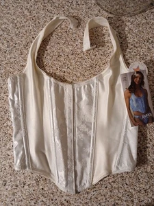 Womens New Halter top Corset Bone Section Empire Intimates Made is USA 36 Large - Picture 1 of 3