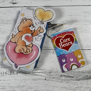 Loungefly Care Bears Tenderheart Bear on Heart Balloon Card Holder Wallet New - Picture 1 of 6
