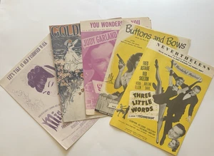 Sheet Music Lot Miss Liberty Buttons Bows Nevertheless Musical 30s, 40s, 50s, - Picture 1 of 12
