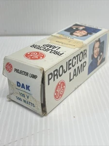 DAK 500W 120V Projection Projector Lamp Bulb GE *New* NOS Vintage - Picture 1 of 8