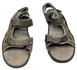 Trail Sandalen UK 12 Wandern Outdoor Abenteuer Open Toe grün braun LESEN - Bild 1 von 7