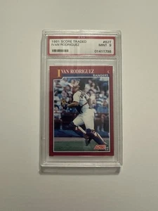 Iván Rodriguez #82T PSA Calificado Como Nuevo 9 (Puntuación 1991 negociada) - Imagen 1 de 6