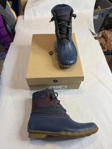 Botines de invierno Sperry Saltwater Varsity Duck (STS84026) lana azul talla 9,5 - Imagen 1 de 20