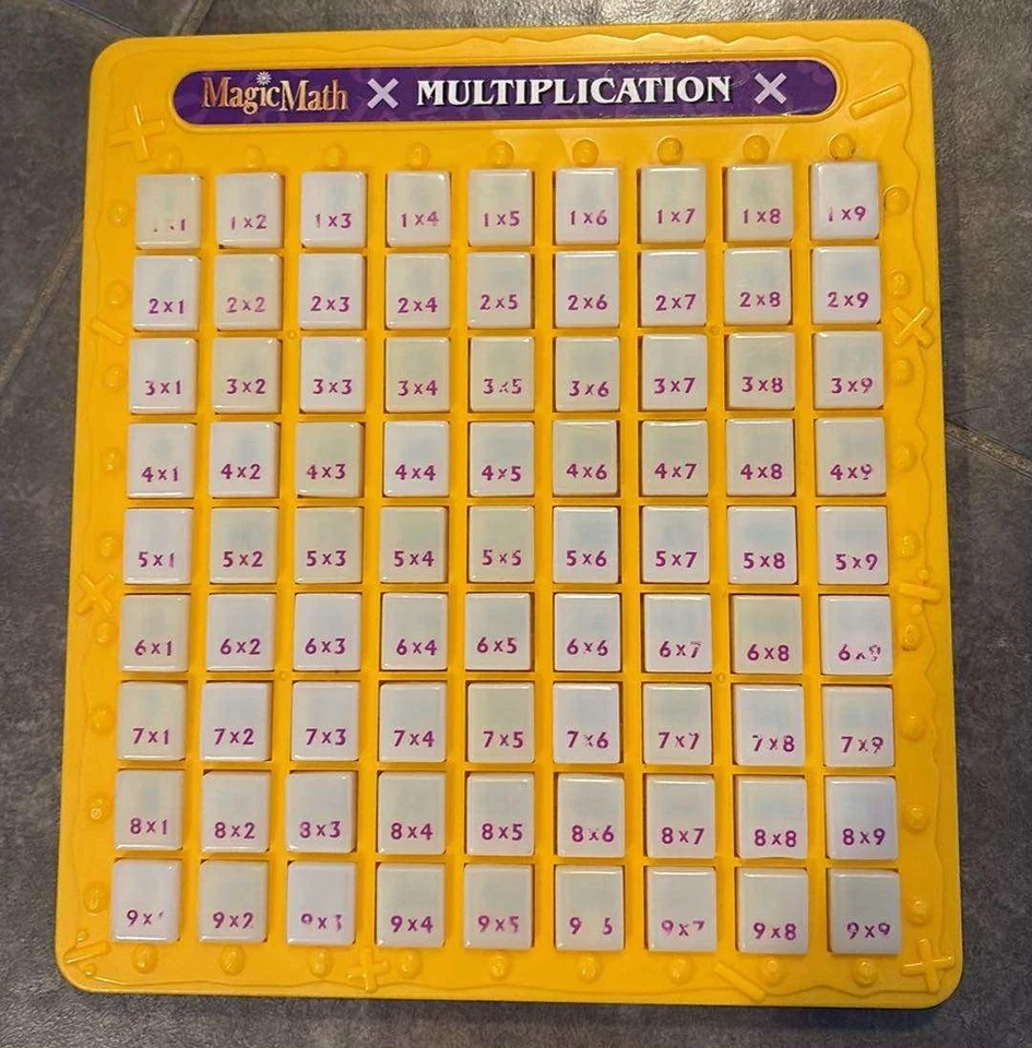 Vintage 1993 Lanard Learning Games Magic Math Press & See - Multiplication - Image 1 of 4