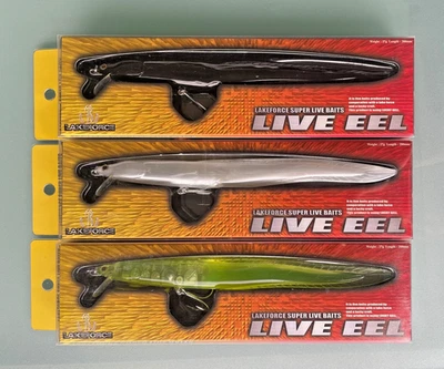3x Lucky Craft Lake Force Live Eel K's Labo Wobbler Angelköder Set JAPAN - Bild 1 von 3