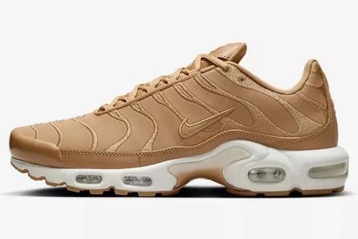 Nike Air Max Plus Flax Brown White Sneakers FZ8815-200 Mens Size New - Image 1 of 4