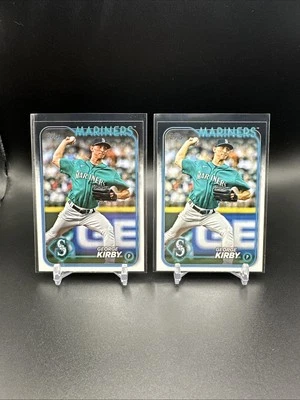 2024 Topps Series 1 George Kirby #75 Seattle Mariners BASEBALL (2) Cards MLB - Image 1 of 2