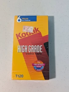 Videocassetta VHS vuota Kodak alta qualità 6 ore NUOVISSIMA SIGILLATA - Foto 1 di 10