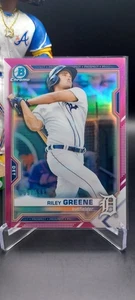 🔥Riley Greene (RC)🔥Fuchsia Refractor /199🔥2021 Bowman Chrome Prospects #BCP-4 - Picture 1 of 2