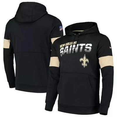 Sudadera con capucha térmica de rendimiento lateral Nike de los New Orleans Saints NFL Foto 1 de 3