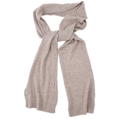 Aspesi Oatmeal Tan-Beige Extra-Soft Knit Midweight Cashmere Scarf New - Image 1 of 4