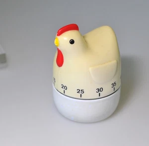 Vtg Chicken egg country Kitchen Timer 60 Minute WORKS retro SR4 - Picture 1 of 10