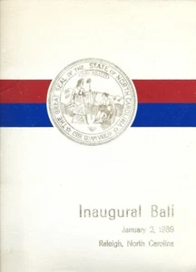 NC GOVERNOR ROBERT SCOTT INAUGURAL BALL PROGRAM, JANUARY 2 1969; 12"x9", 84pp - Picture 1 of 5