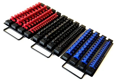 146pc GOLIATH INDUSTRIAL SOCKET STORAGE TRAY RAIL RACK HOLDER SET 1/4 3/8 1/2 - Image 1 of 4
