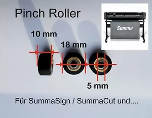 3 Stück Schneidderplotter/Laufrolle/PINCH ROLLER/Andruckrolle 18mm x 10mm x 5mm - Bild 1 von 1