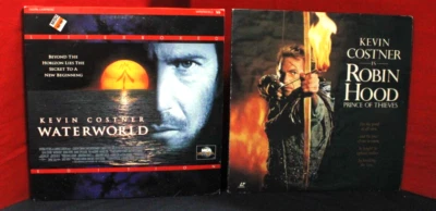Waterworld & Robin Hood Prince of Thieves, Kevin Costner Laserdisc Combo Foto 1 de 4