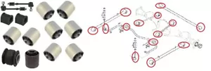 Rear Trailing Control Arm Anti Roll Bar Bushings Drop Links for Hyundai Terracan - Picture 1 of 1