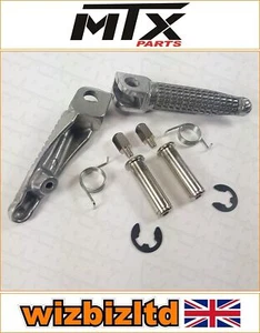 Kawasaki ZX-10R Ninja 2004-2013 [MTX Front Silver Replacement Footrests] - Imagen 1 de 12