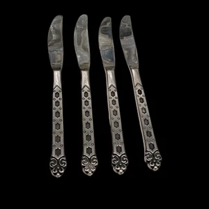 Replacement Oneida Northland San Francisco Large Dinner Knives Stainless Lot 4 - Picture 1 of 6