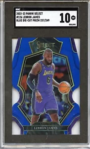 2022 Select Lebron James Blue Die-Cut /249 SGC 10 - Picture 1 of 1