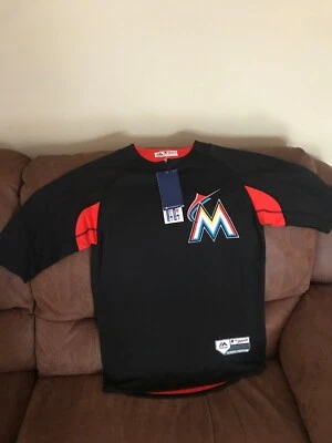 Majestic Miami Marlins Baseball Jersey NWT Size Small Mens - Image 1 of 4