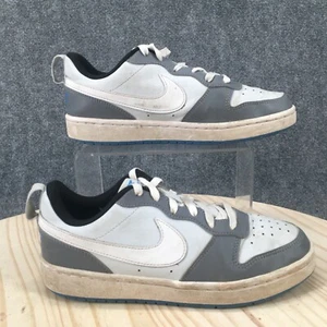 Nike Shoes Youth 5 Court Borough Low Recraft Sneakers White Leather DV5456-002 - Picture 1 of 17