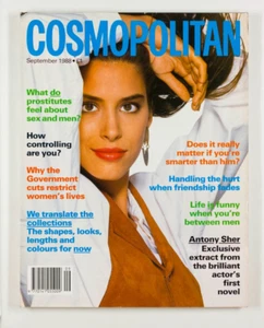 Antony Sher SONYA Collections COSMOPOLITAN September 1988 Trends 80s FASHION vtg - Picture 1 of 1