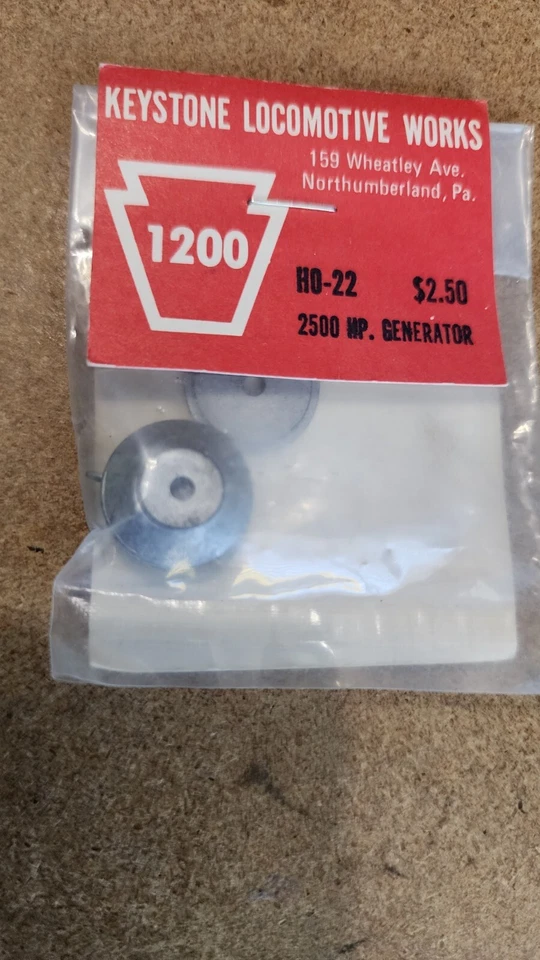 Keystone Locomotive Works HO 2500 HP Generator #HO-22 - Image 1 of 1