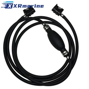 Fuel Primer Pump with Fuel Line and Connector for Yamaha Outboard Fuel 1/4 " 6MM - Picture 1 of 6