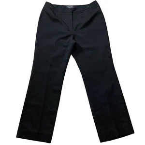 Evan Picone Black Label Womens Pants sz 10 Black Lined Classic Straight x30 insm - Picture 1 of 10